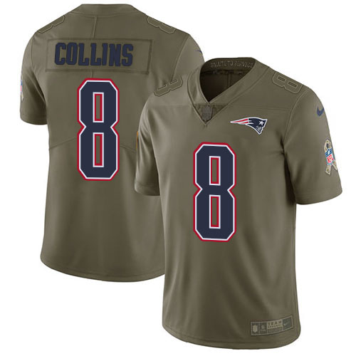 Nike Patriots #8 Jamie Collins Sr Navy Blue Team Color Men's Stitched NFL Limited Rush Tank Top Jersey Nike Patriots #8 Jamie Collins Sr Navy Blue Team Color Men's Stitched NFL Limited Rush Tank Top Jersey