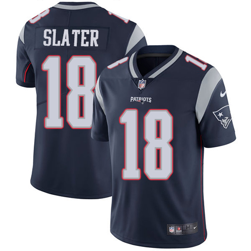 Nike Patriots #18 Matt Slater Navy Blue Team Color Men's Stitched NFL Vapor Untouchable Limited Jersey Nike Patriots #18 Matt Slater Navy Blue Team Color Men's Stitched NFL Vapor Untouchable Limited Jersey
