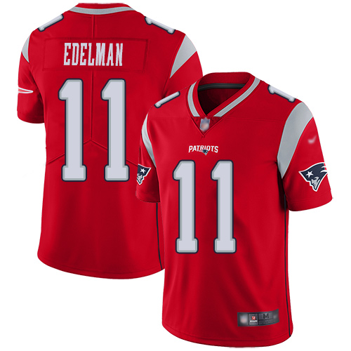 Nike Patriots #11 Julian Edelman Red Men's Stitched NFL Limited Inverted Legend Jersey Nike Patriots #11 Julian Edelman Red Men's Stitched NFL Limited Inverted Legend Jersey