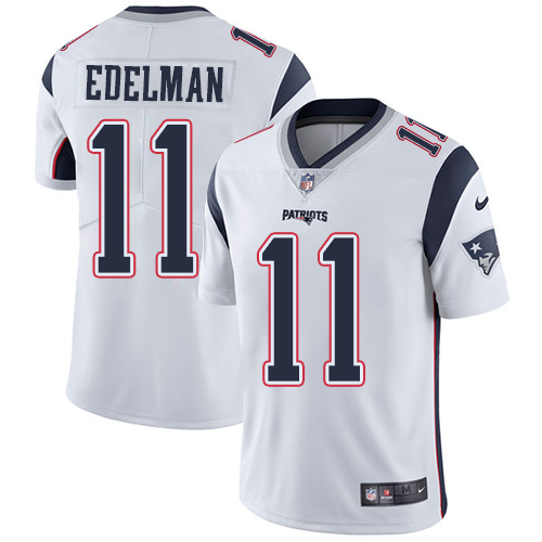 Nike Patriots #11 Julian Edelman White Men's Stitched NFL Vapor Untouchable Limited Jersey Nike Patriots #11 Julian Edelman White Men's Stitched NFL Vapor Untouchable Limited Jersey