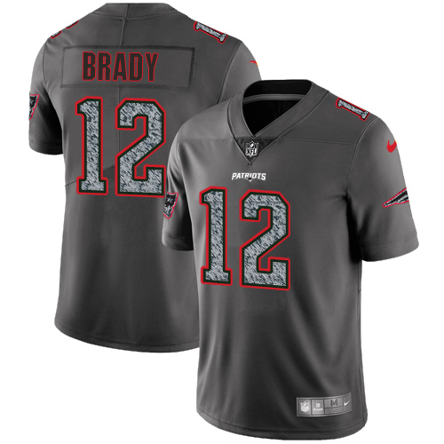 Nike Patriots #12 Tom Brady Gray Static Men's Stitched NFL Vapor Untouchable Limited Jersey Nike Patriots #12 Tom Brady Gray Static Men's Stitched NFL Vapor Untouchable Limited Jersey