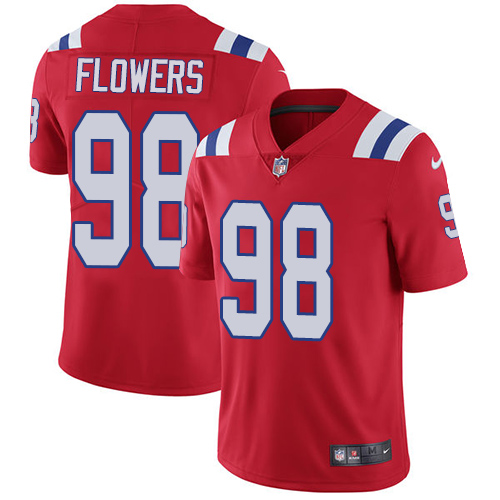 Nike Patriots #98 Trey Flowers Red Alternate Men's Stitched NFL Vapor Untouchable Limited Jersey Nike Patriots #98 Trey Flowers Red Alternate Men's Stitched NFL Vapor Untouchable Limited Jersey