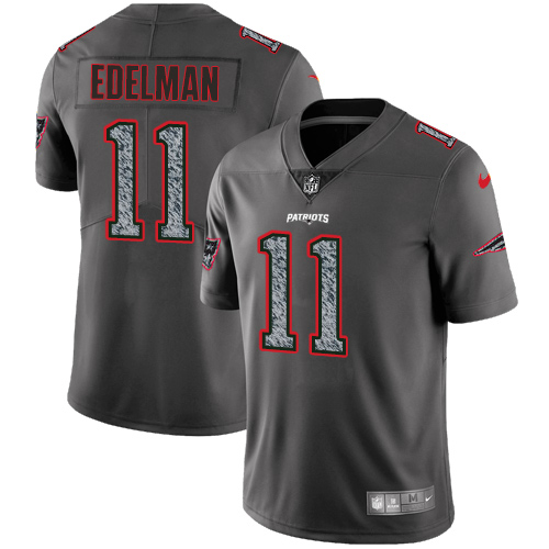 Nike Patriots #11 Julian Edelman Gray Static Men's Stitched NFL Vapor Untouchable Limited Jersey Nike Patriots #11 Julian Edelman Gray Static Men's Stitched NFL Vapor Untouchable Limited Jersey