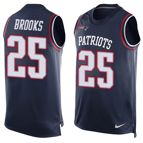 Nike Patriots #25 Terrence Brooks Navy Blue Team Color Men's Stitched NFL Limited Tank Top Jersey Nike Patriots #25 Terrence Brooks Navy Blue Team Color Men's Stitched NFL Limited Tank Top Jersey