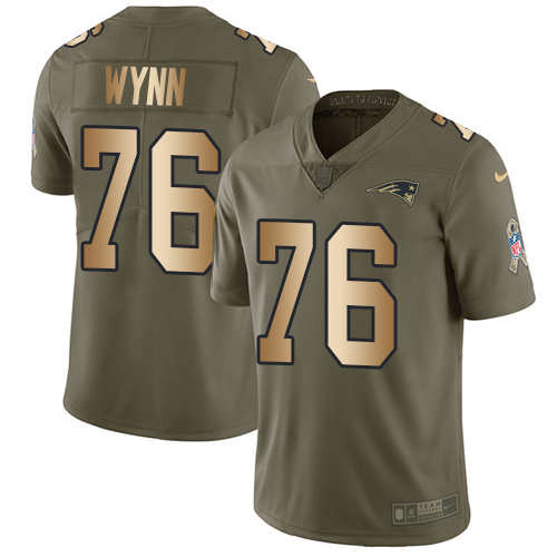 Nike Patriots #76 Isaiah Wynn Olive/Gold Men's Stitched NFL Limited 2017 Salute To Service Jersey Nike Patriots #76 Isaiah Wynn Olive/Gold Men's Stitched NFL Limited 2017 Salute To Service Jersey