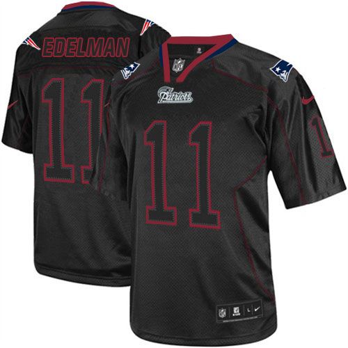 Nike Patriots #11 Julian Edelman Lights Out Black Men's Stitched NFL Elite Jersey Nike Patriots #11 Julian Edelman Lights Out Black Men's Stitched NFL Elite Jersey