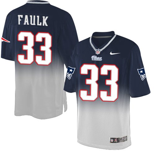 Nike Patriots #33 Kevin Faulk Navy Blue/Grey Men's Stitched NFL Elite Fadeaway Fashion Jersey Nike Patriots #33 Kevin Faulk Navy Blue/Grey Men's Stitched NFL Elite Fadeaway Fashion Jersey