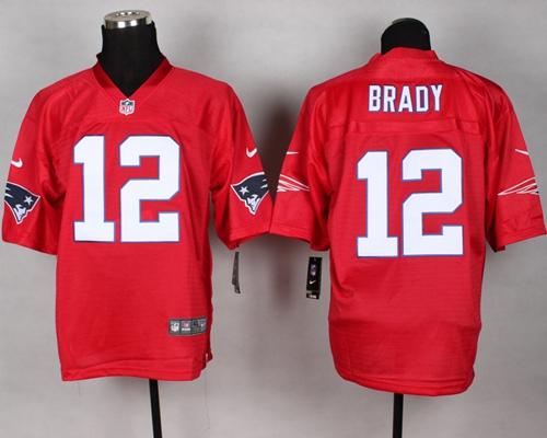 Nike Patriots #12 Tom Brady Red Men's Stitched NFL Elite QB Practice Jersey Nike Patriots #12 Tom Brady Red Men's Stitched NFL Elite QB Practice Jersey