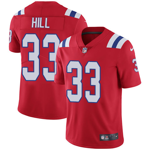 Nike Patriots #33 Jeremy Hill Red Alternate Men's Stitched NFL Vapor Untouchable Limited Jersey Nike Patriots #33 Jeremy Hill Red Alternate Men's Stitched NFL Vapor Untouchable Limited Jersey