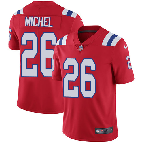 Nike Patriots #26 Sony Michel Red Alternate Men's Stitched NFL Vapor Untouchable Limited Jersey Nike Patriots #26 Sony Michel Red Alternate Men's Stitched NFL Vapor Untouchable Limited Jersey