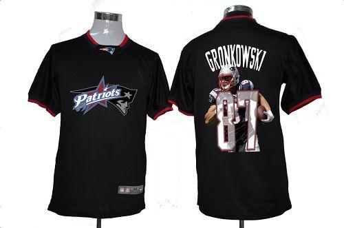 Nike Patriots #87 Rob Gronkowski Black Men's NFL Game All Star Fashion Jersey Nike Patriots #87 Rob Gronkowski Black Men's NFL Game All Star Fashion Jersey