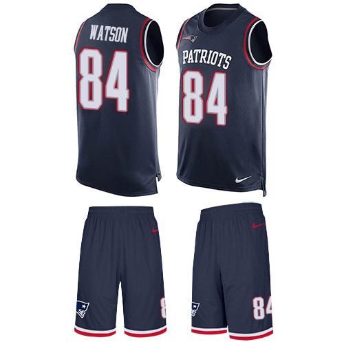 Nike Patriots #84 Benjamin Watson Navy Blue Team Color Men's Stitched NFL Limited Tank Top Suit Jersey Nike Patriots #84 Benjamin Watson Navy Blue Team Color Men's Stitched NFL Limited Tank Top Suit Jersey