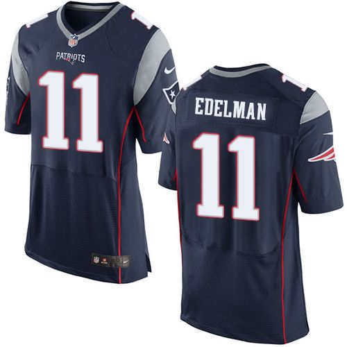 Nike Patriots #11 Julian Edelman Navy Blue Team Color Men's Stitched NFL New Elite Jersey Nike Patriots #11 Julian Edelman Navy Blue Team Color Men's Stitched NFL New Elite Jersey