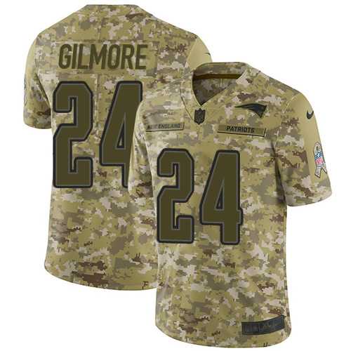 Nike Patriots #24 Stephon Gilmore Camo Men's Stitched NFL Limited 2018 Salute To Service Jersey Nike Patriots #24 Stephon Gilmore Camo Men's Stitched NFL Limited 2018 Salute To Service Jersey