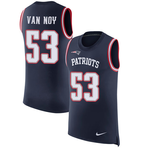 Nike Patriots #53 Kyle Van Noy Navy Blue Team Color Men's Stitched NFL Limited Rush Tank Top Jersey Nike Patriots #53 Kyle Van Noy Navy Blue Team Color Men's Stitched NFL Limited Rush Tank Top Jersey