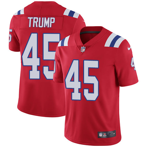 Nike Patriots #45 Donald Trump Red Alternate Men's Stitched NFL Vapor Untouchable Limited Jersey Nike Patriots #45 Donald Trump Red Alternate Men's Stitched NFL Vapor Untouchable Limited Jersey