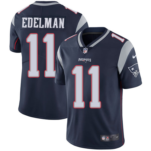 Nike Patriots #11 Julian Edelman Navy Blue Team Color Men's Stitched NFL Vapor Untouchable Limited Jersey Nike Patriots #11 Julian Edelman Navy Blue Team Color Men's Stitched NFL Vapor Untouchable Limited Jersey