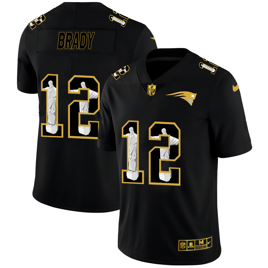 New England Patriots #12 Tom Brady Nike Carbon Black Vapor Cristo Redentor Limited NFL Jersey New England Patriots #12 Tom Brady Nike Carbon Black Vapor Cristo Redentor Limited NFL Jersey