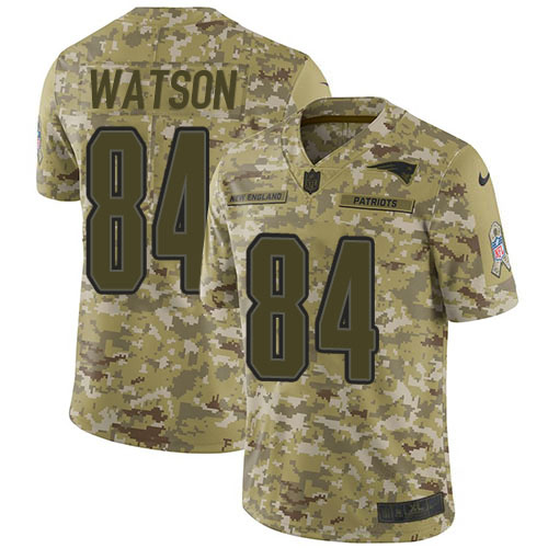 Nike Patriots #84 Benjamin Watson Camo Men's Stitched NFL Limited 2018 Salute To Service Jersey Nike Patriots #84 Benjamin Watson Camo Men's Stitched NFL Limited 2018 Salute To Service Jersey