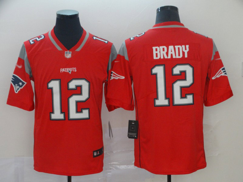 Nike Patriots #12 Tom Brady Red Men's Stitched NFL Limited Inverted Legend Jersey Nike Patriots #12 Tom Brady Red Men's Stitched NFL Limited Inverted Legend Jersey