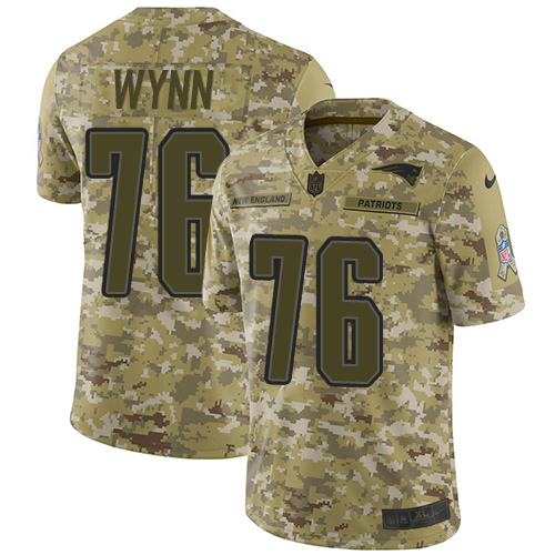 Nike Patriots #76 Isaiah Wynn Camo Men's Stitched NFL Limited 2018 Salute To Service Jersey Nike Patriots #76 Isaiah Wynn Camo Men's Stitched NFL Limited 2018 Salute To Service Jersey