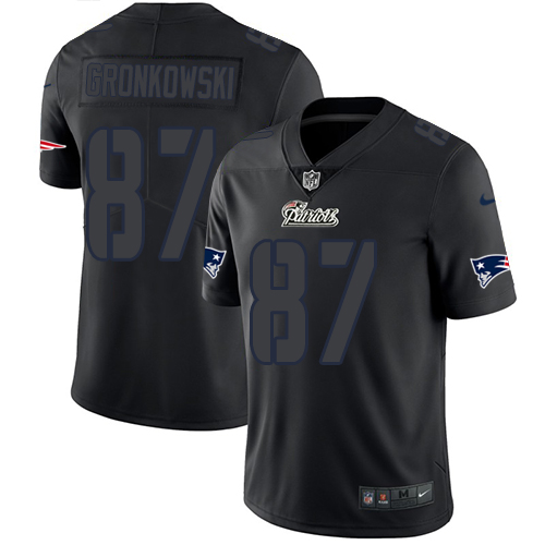 Nike Patriots #87 Rob Gronkowski Black Men's Stitched NFL Limited Rush Impact Jersey Nike Patriots #87 Rob Gronkowski Black Men's Stitched NFL Limited Rush Impact Jersey