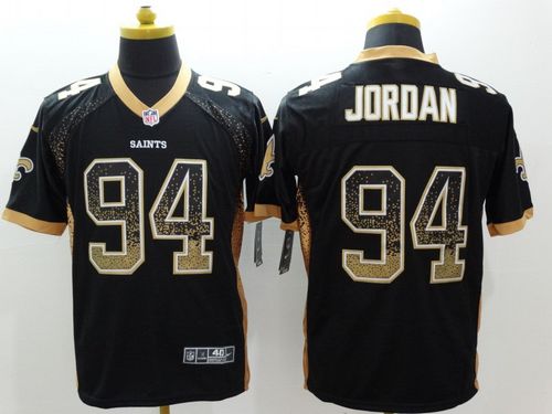 Nike Saints #94 Cameron Jordan Black Team Color Men's Stitched NFL Elite Drift Fashion Jersey Nike Saints #94 Cameron Jordan Black Team Color Men's Stitched NFL Elite Drift Fashion Jersey