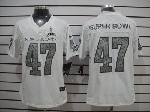 Nike New Orleans White Super Bowl XLVII Men's Elite Jersey Nike New Orleans White Super Bowl XLVII Men's Elite Jersey