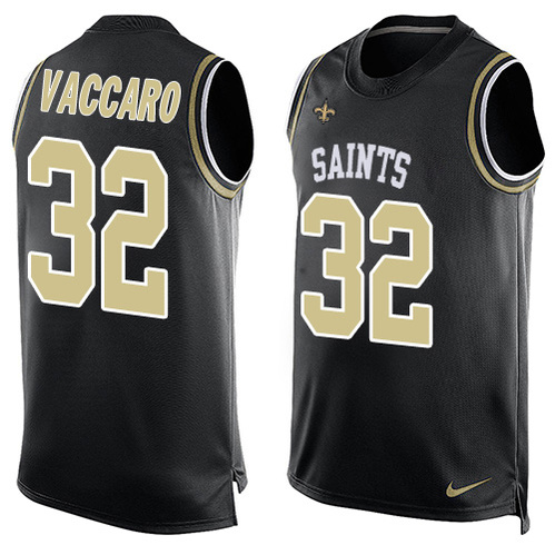 Nike Saints #32 Kenny Vaccaro Black Team Color Men's Stitched NFL Limited Tank Top Jersey Nike Saints #32 Kenny Vaccaro Black Team Color Men's Stitched NFL Limited Tank Top Jersey