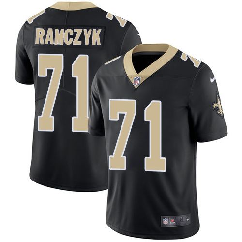Nike Saints #71 Ryan Ramczyk Black Team Color Men's Stitched NFL Vapor Untouchable Limited Jersey Nike Saints #71 Ryan Ramczyk Black Team Color Men's Stitched NFL Vapor Untouchable Limited Jersey