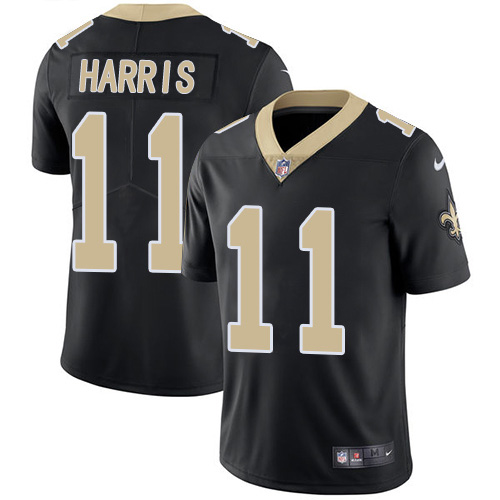 Nike Saints #11 Deonte Harris Black Team Color Men's Stitched NFL Vapor Untouchable Limited Jersey Nike Saints #11 Deonte Harris Black Team Color Men's Stitched NFL Vapor Untouchable Limited Jersey