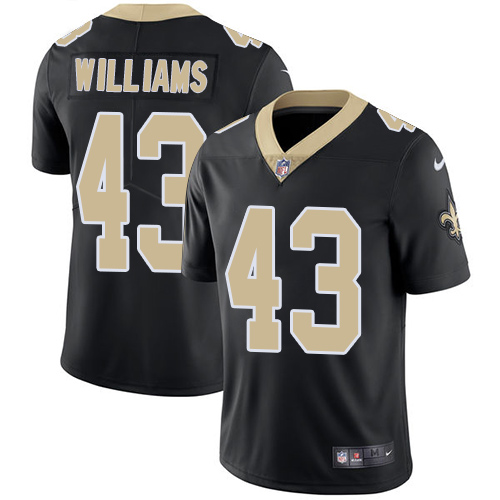 Nike Saints #43 Marcus Williams Black Team Color Men's Stitched NFL Vapor Untouchable Limited Jersey Nike Saints #43 Marcus Williams Black Team Color Men's Stitched NFL Vapor Untouchable Limited Jersey