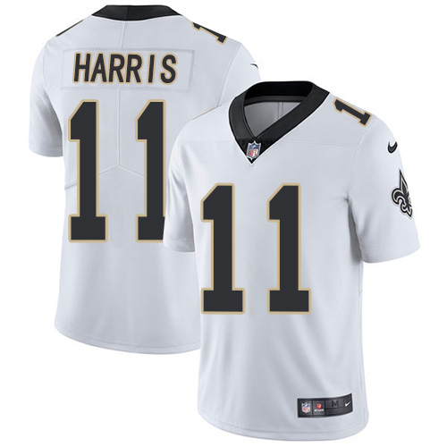 Nike Saints #11 Deonte Harris White Men's Stitched NFL Vapor Untouchable Limited Jersey Nike Saints #11 Deonte Harris White Men's Stitched NFL Vapor Untouchable Limited Jersey