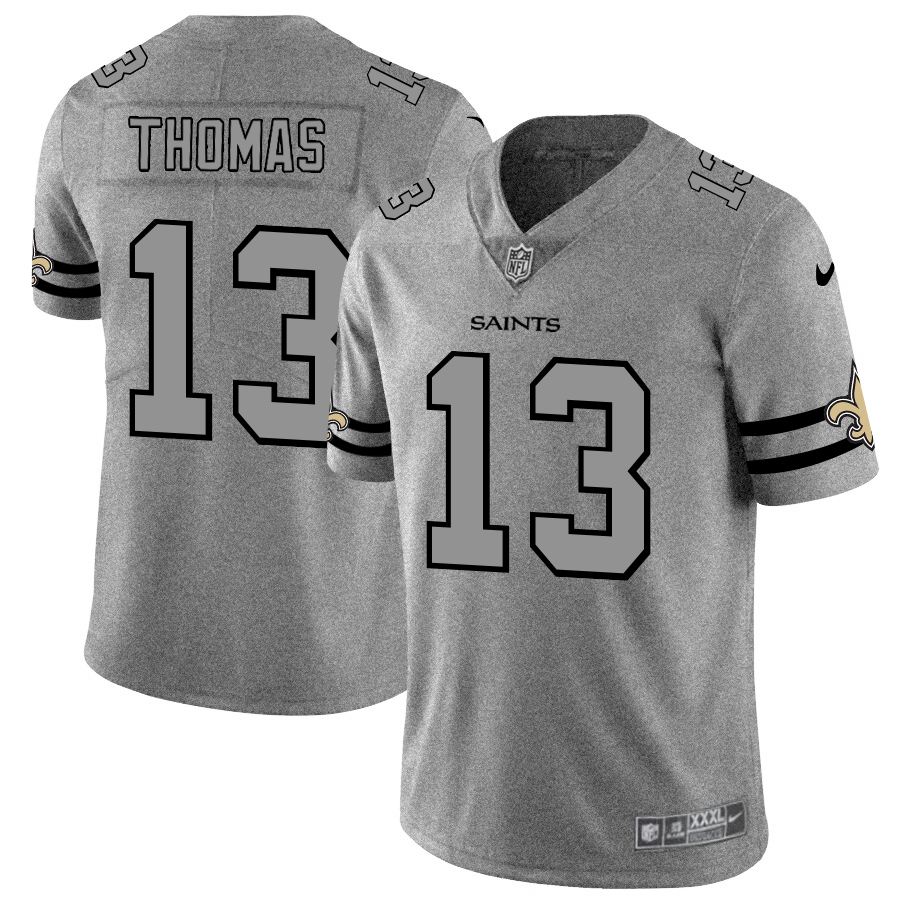 New Orleans Saints #13 Michael Thomas Men's Nike Gray Gridiron II Vapor Untouchable Limited NFL Jersey New Orleans Saints #13 Michael Thomas Men's Nike Gray Gridiron II Vapor Untouchable Limited NFL Jersey