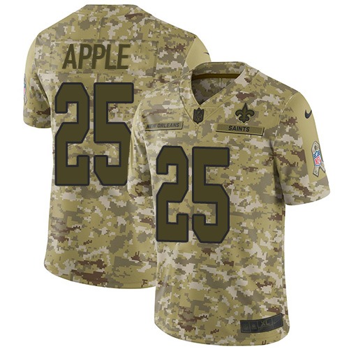 Nike Saints #25 Eli Apple Camo Men's Stitched NFL Limited 2018 Salute To Service Jersey Nike Saints #25 Eli Apple Camo Men's Stitched NFL Limited 2018 Salute To Service Jersey