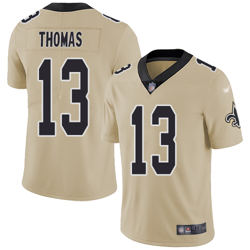 Nike Saints #13 Michael Thomas Gold Men's Stitched NFL Limited Inverted Legend Jersey Nike Saints #13 Michael Thomas Gold Men's Stitched NFL Limited Inverted Legend Jersey