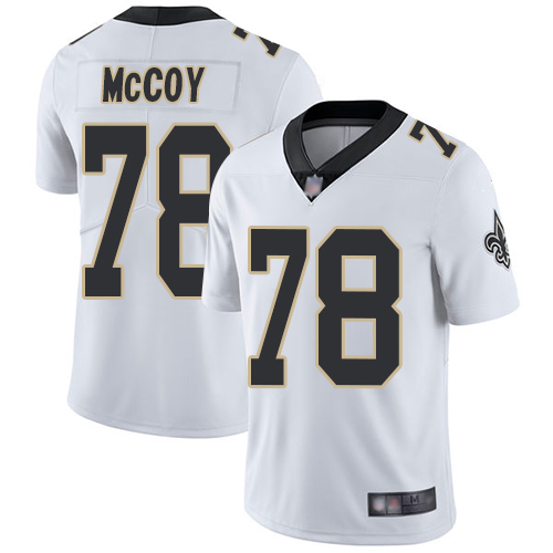 Nike Saints #78 Erik McCoy White Men's Stitched NFL Vapor Untouchable Limited Jersey Nike Saints #78 Erik McCoy White Men's Stitched NFL Vapor Untouchable Limited Jersey