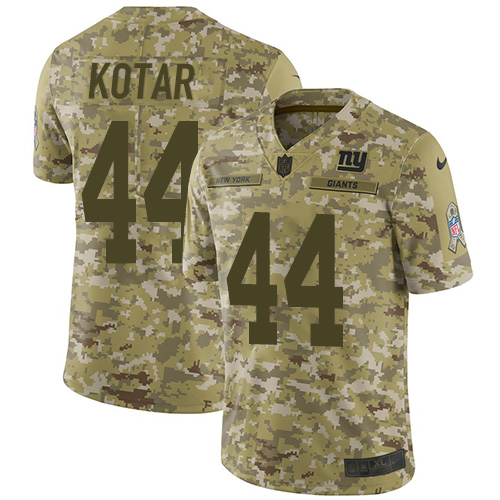 Nike Giants #44 Doug Kotar Camo Men's Stitched NFL Limited 2018 Salute To Service Jersey Nike Giants #44 Doug Kotar Camo Men's Stitched NFL Limited 2018 Salute To Service Jersey