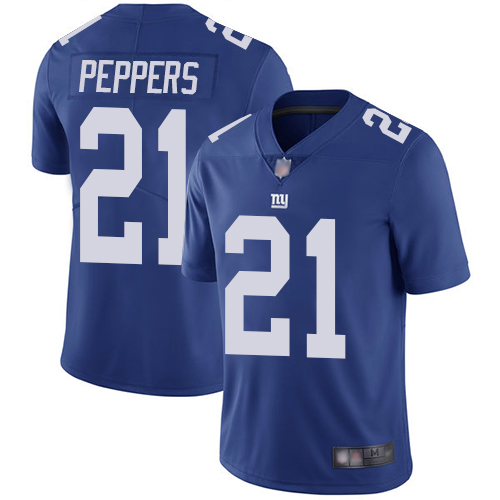 Nike Giants #21 Jabrill Peppers Royal Blue Team Color Men's Stitched NFL Vapor Untouchable Limited Jersey Nike Giants #21 Jabrill Peppers Royal Blue Team Color Men's Stitched NFL Vapor Untouchable Limited Jersey