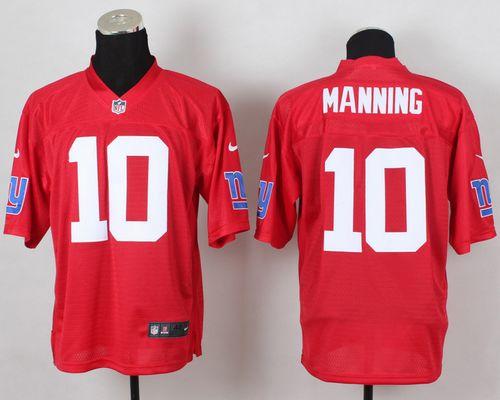 Nike Giants #10 Eli Manning Red Men's Stitched NFL Elite QB Practice Jersey Nike Giants #10 Eli Manning Red Men's Stitched NFL Elite QB Practice Jersey
