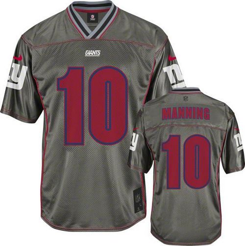 Nike Giants #10 Eli Manning Grey Men's Stitched NFL Elite Vapor Jersey Nike Giants #10 Eli Manning Grey Men's Stitched NFL Elite Vapor Jersey