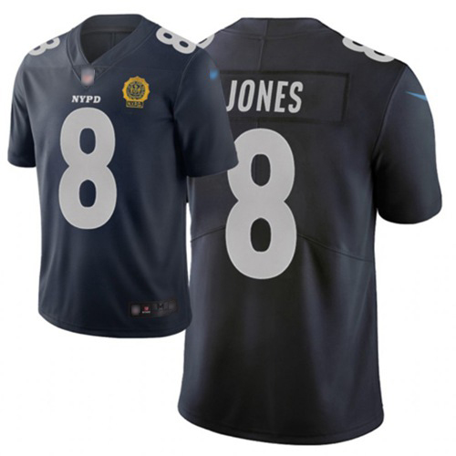Nike Giants #8 Daniel Jones Navy Men's Stitched NFL Limited City Edition Jersey Nike Giants #8 Daniel Jones Navy Men's Stitched NFL Limited City Edition Jersey