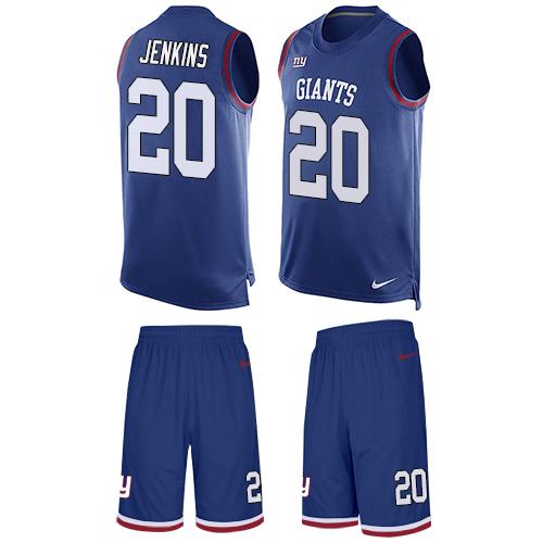 Nike Giants #20 Janoris Jenkins Royal Blue Team Color Men's Stitched NFL Limited Tank Top Suit Jersey Nike Giants #20 Janoris Jenkins Royal Blue Team Color Men's Stitched NFL Limited Tank Top Suit Jersey