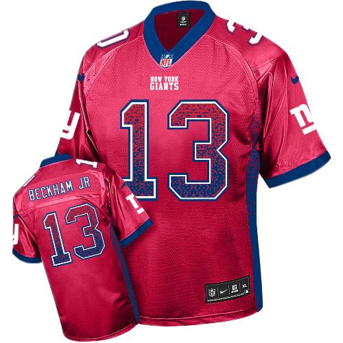 Nike Giants #13 Odell Beckham Jr Red Alternate Men's Stitched NFL Elite Drift Fashion Jersey Nike Giants #13 Odell Beckham Jr Red Alternate Men's Stitched NFL Elite Drift Fashion Jersey