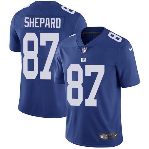 Nike Giants #87 Sterling Shepard Royal Blue Team Color Men's Stitched NFL Vapor Untouchable Limited Jersey Nike Giants #87 Sterling Shepard Royal Blue Team Color Men's Stitched NFL Vapor Untouchable Limited Jersey