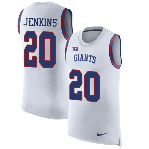 Nike Giants #20 Janoris Jenkins White Men's Stitched NFL Limited Rush Tank Top Jersey Nike Giants #20 Janoris Jenkins White Men's Stitched NFL Limited Rush Tank Top Jersey