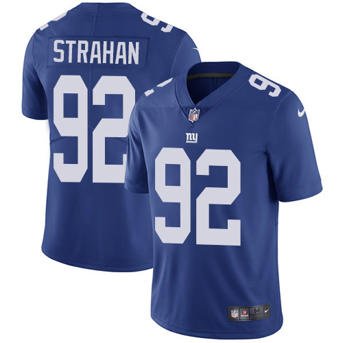 Nike Giants #92 Michael Strahan Royal Blue Team Color Men's Stitched NFL Vapor Untouchable Limited Jersey Nike Giants #92 Michael Strahan Royal Blue Team Color Men's Stitched NFL Vapor Untouchable Limited Jersey