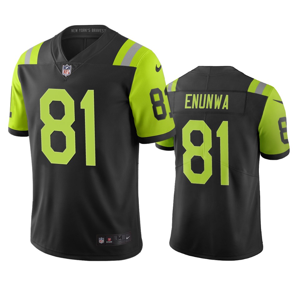New York Jets #81 Quincy Enunwa Black Green Vapor Limited City Edition NFL Jersey New York Jets #81 Quincy Enunwa Black Green Vapor Limited City Edition NFL Jersey