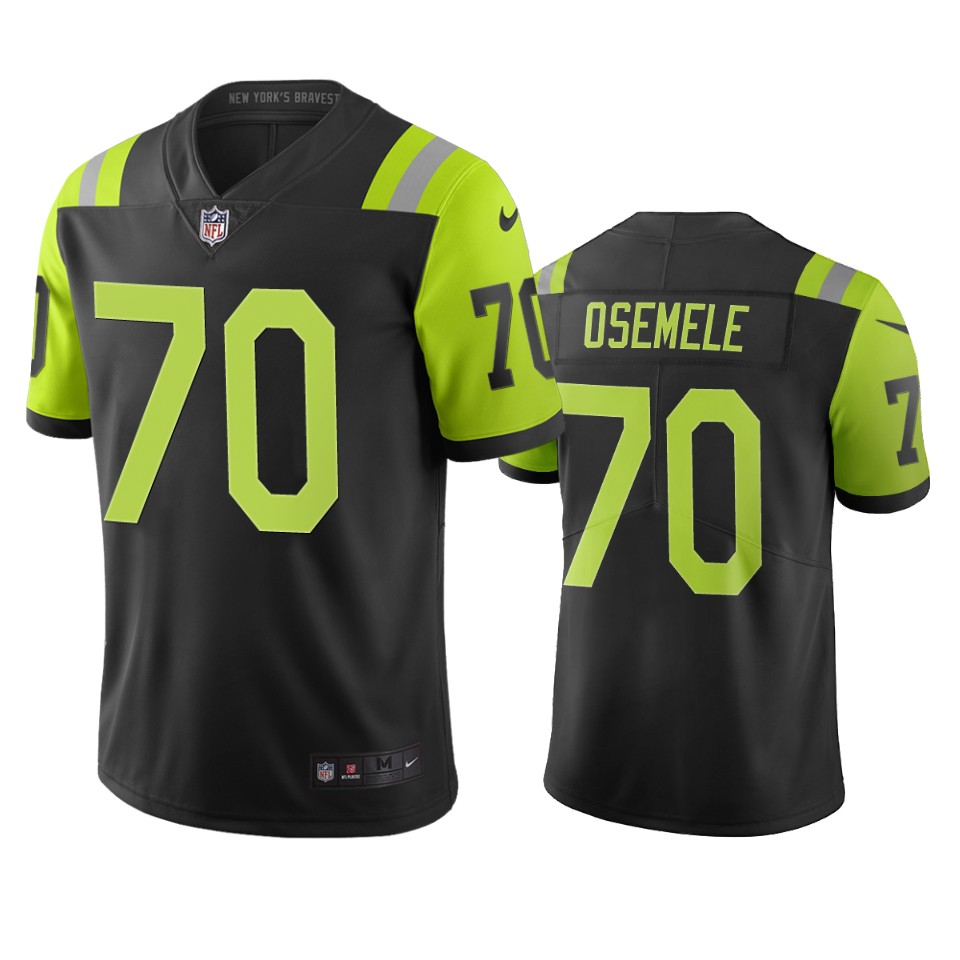 New York Jets #70 Kelechi Osemele Black Green Vapor Limited City Edition NFL Jersey New York Jets #70 Kelechi Osemele Black Green Vapor Limited City Edition NFL Jersey