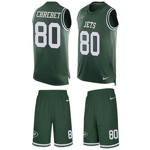 Nike Jets #80 Wayne Chrebet Green Team Color Men's Stitched NFL Limited Tank Top Suit Jersey Nike Jets #80 Wayne Chrebet Green Team Color Men's Stitched NFL Limited Tank Top Suit Jersey